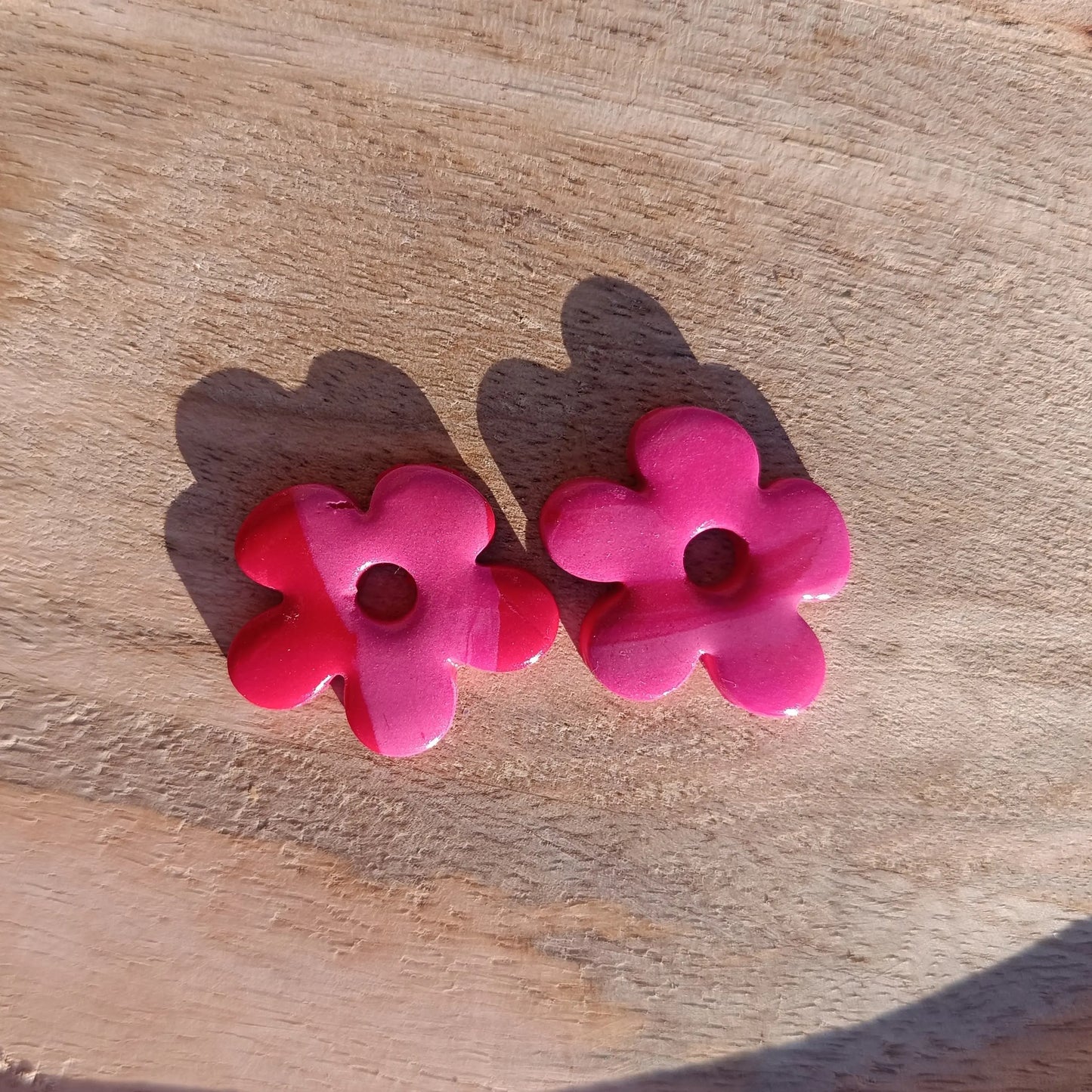 Pampilles Bicolor Rose et Rouge Osez Bijoux