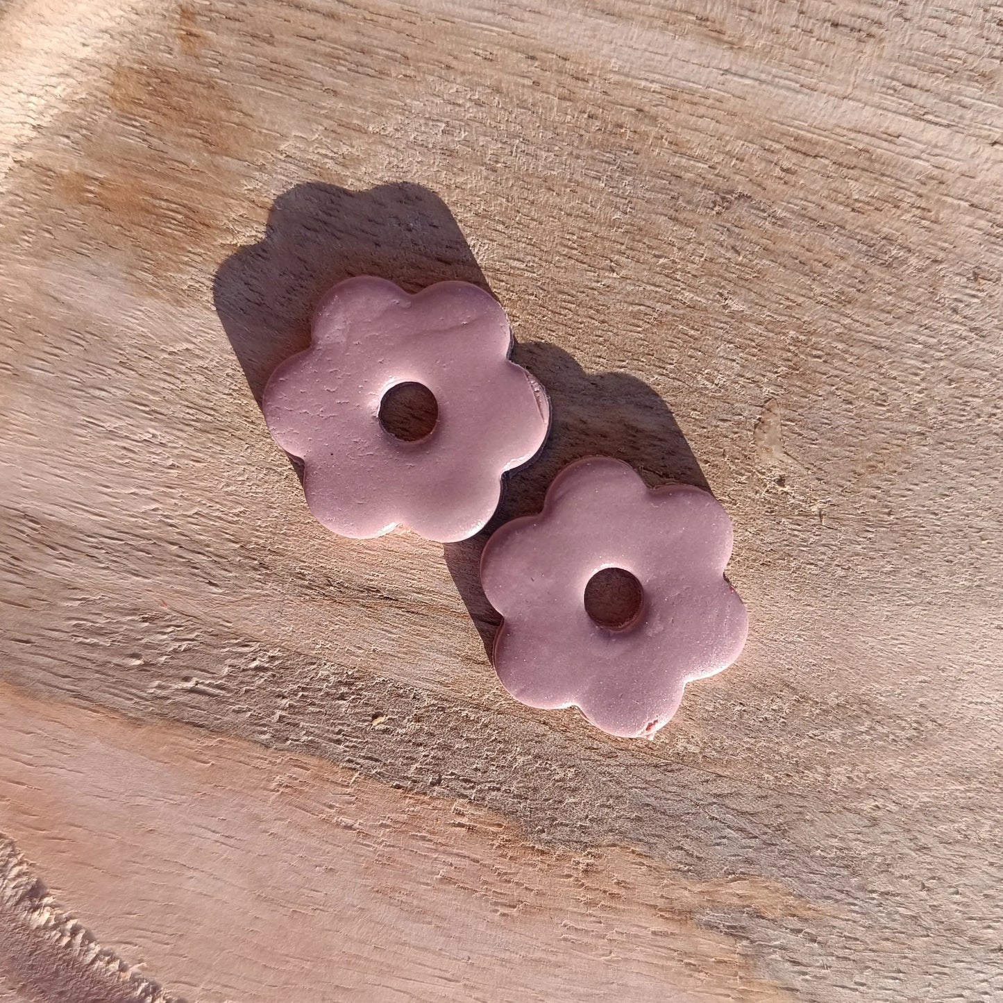 Pampilles fleur couleur crème Osez Bijoux