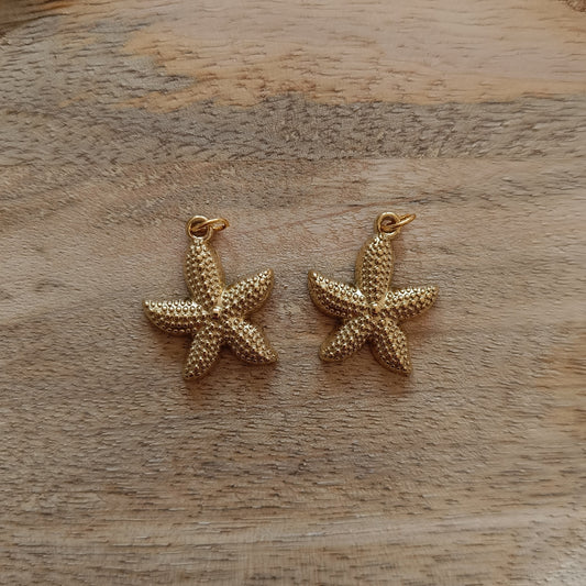 Breloque étoile de mer doré