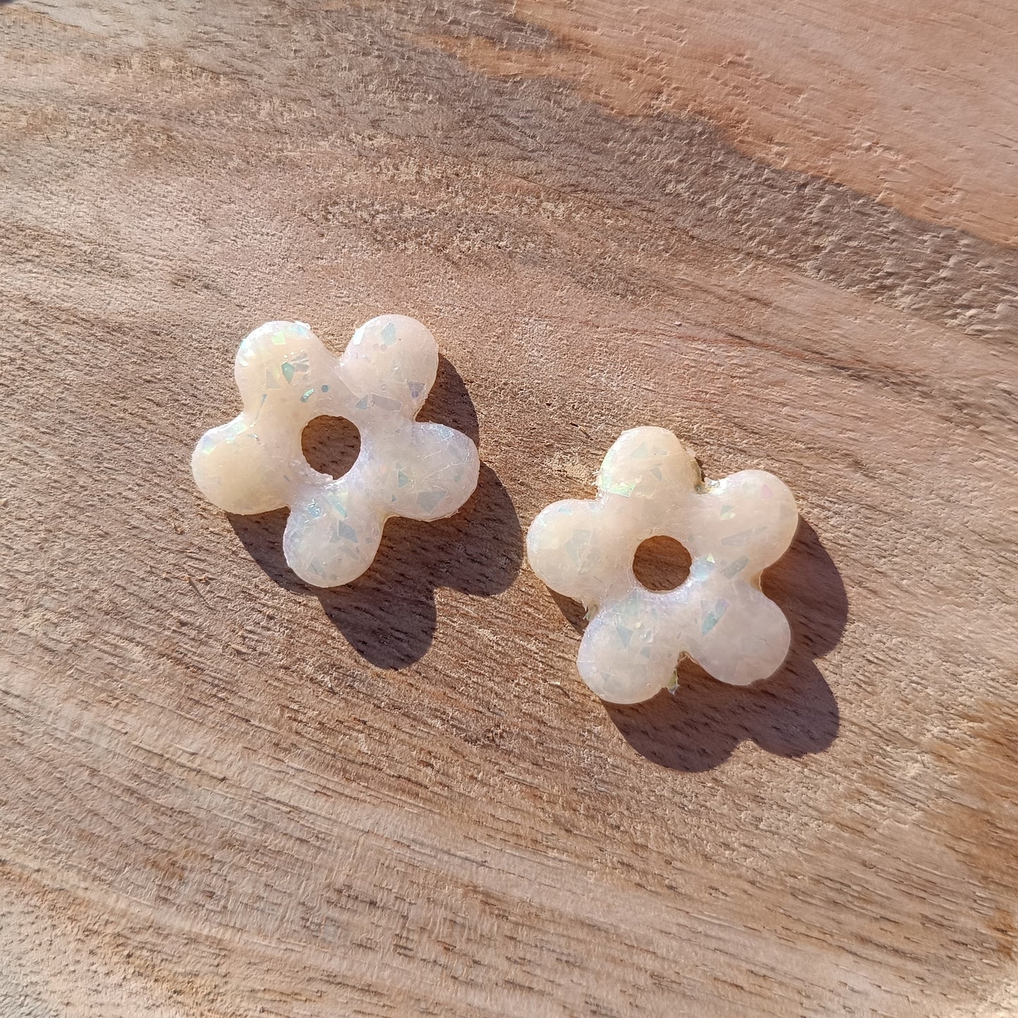 Pampilles Ivoire à Paillettes