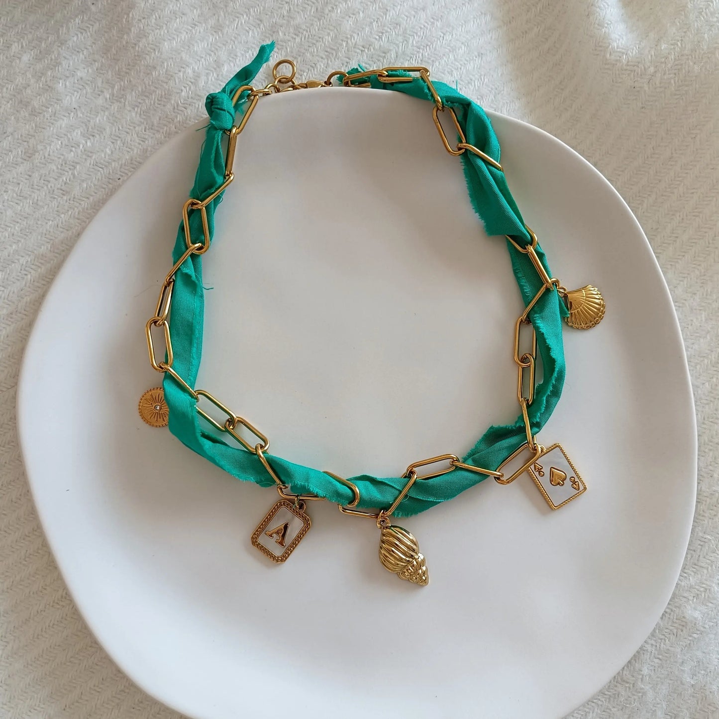 Collier Tissus personnalisable - Osez Bijoux