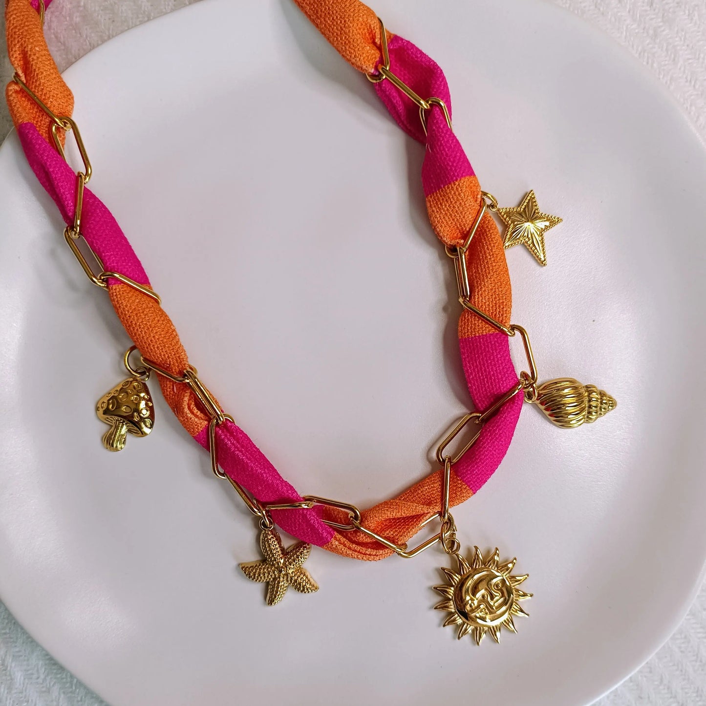 Collier tissus Esmée