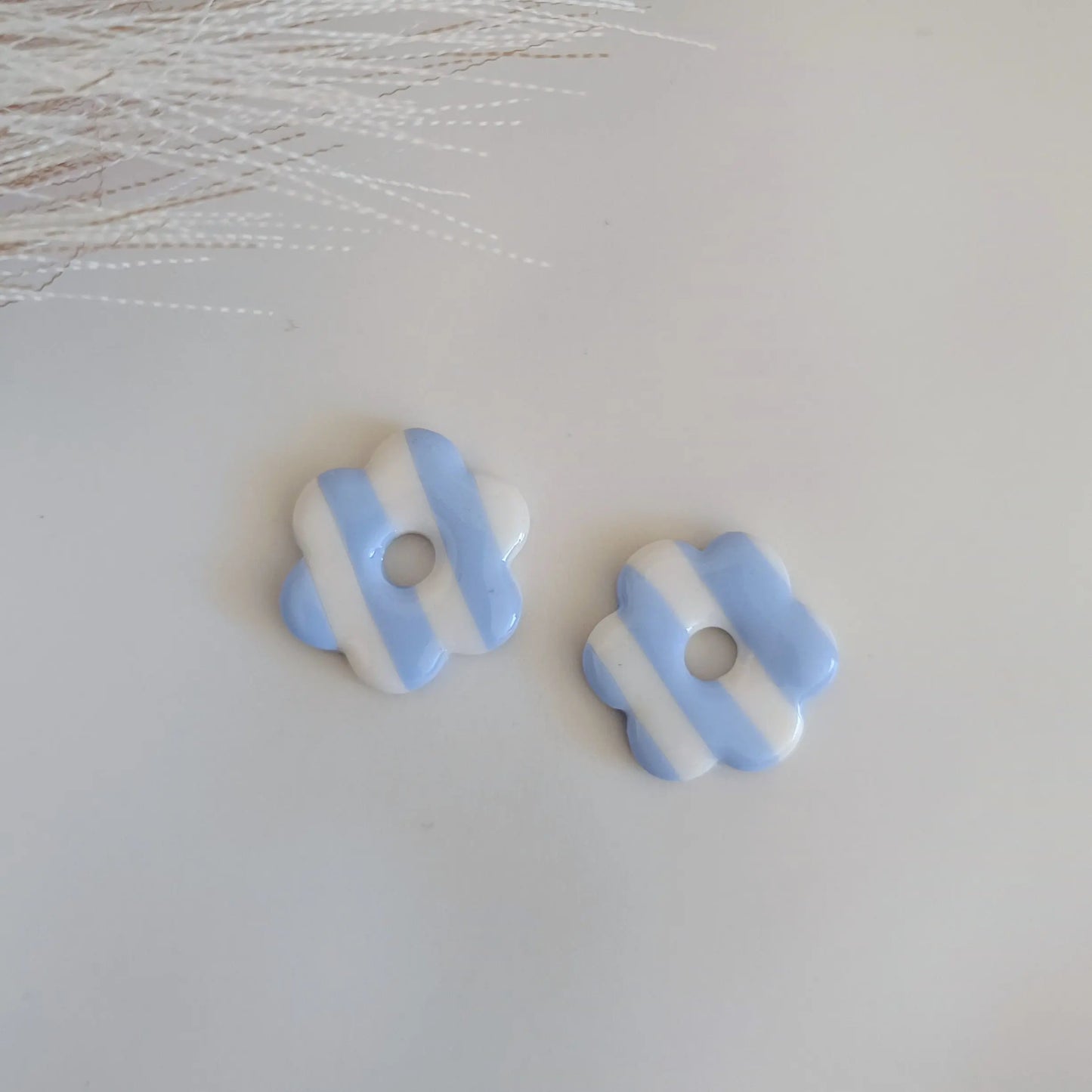 Pampilles Baby blue rayées - Osez Bijoux