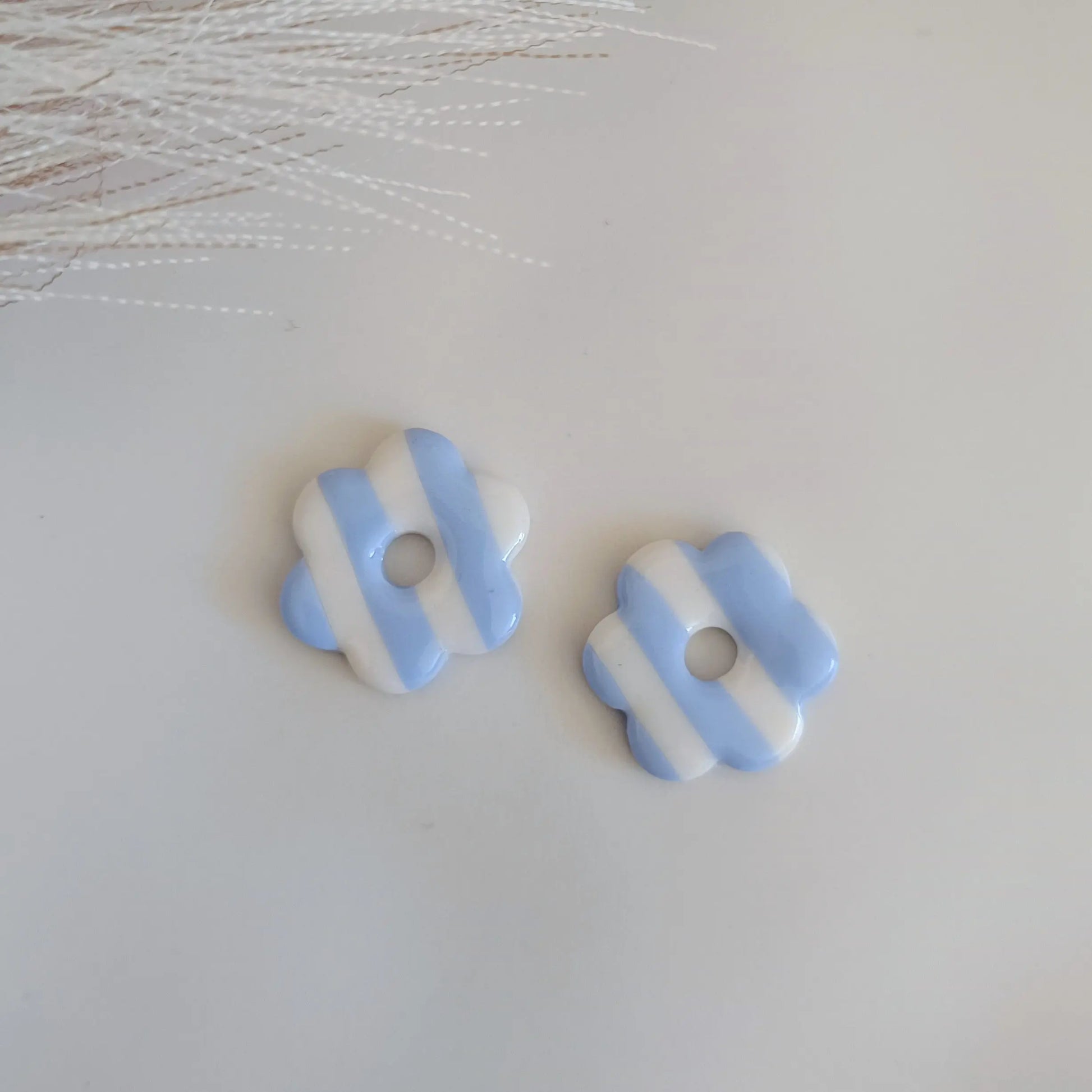 Pampilles Baby blue rayées - Osez Bijoux