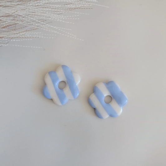 Pampilles Baby blue rayées - Osez Bijoux